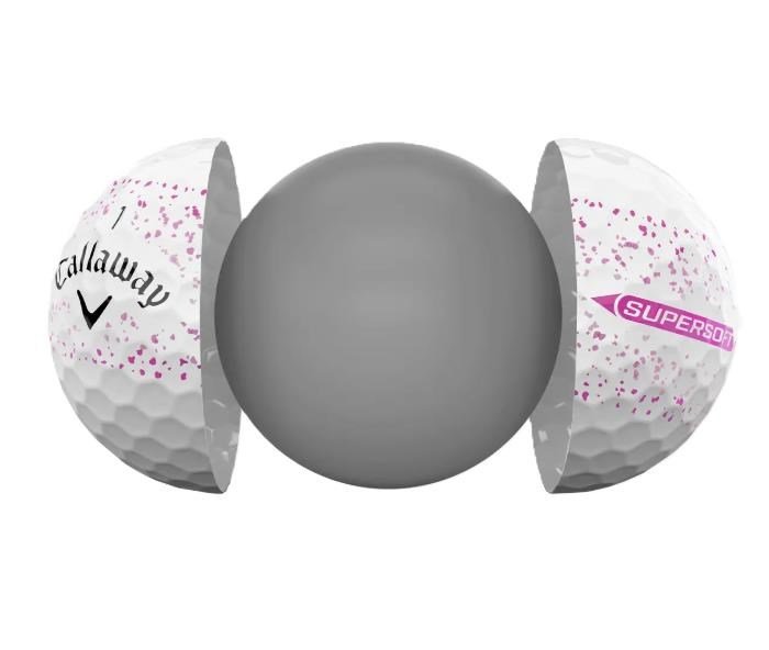 Callaway Supersoft Splatter 360 Pink golf balls