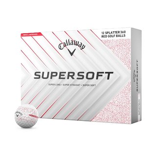 Callaway Supersoft Splatter 360 Red golf balls