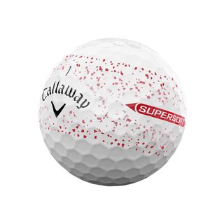 Callaway Supersoft Splatter 360 Red golf balls