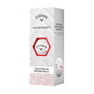 Callaway Supersoft Splatter 360 Red golf balls