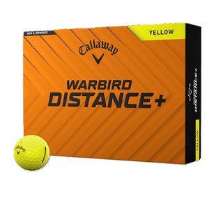 Callaway Warbird Distance+ golf balls, yellow