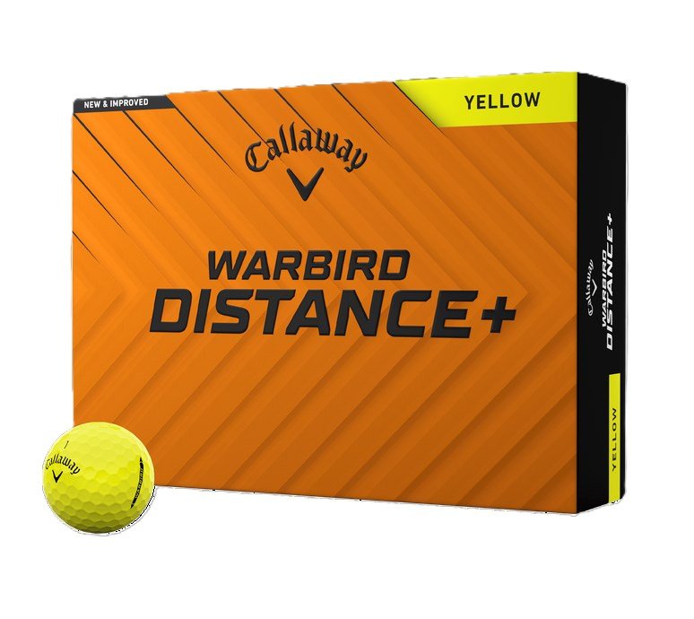 Callaway Warbird Distance+ golf balls, yellow