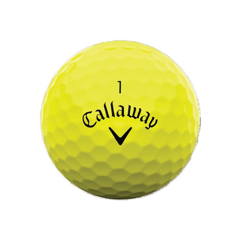 Callaway Warbird Distance+ golf balls, yellow