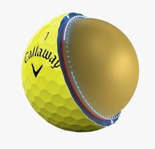 Callaway Warbird Distance+ golf balls, yellow