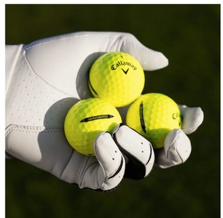 Callaway Warbird Distance+ golf balls, yellow
