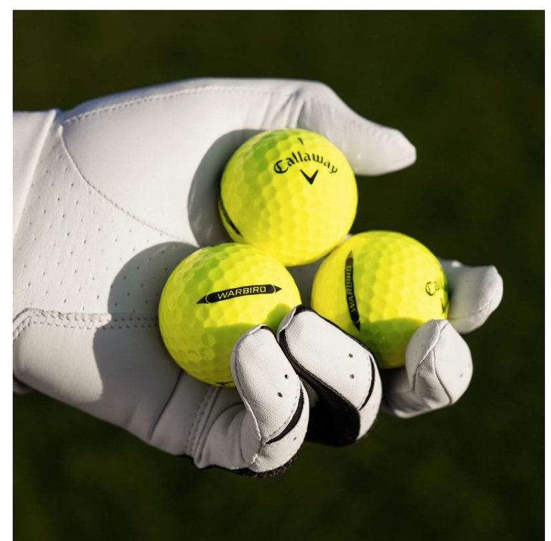 Callaway Warbird Distance+ golf balls, yellow