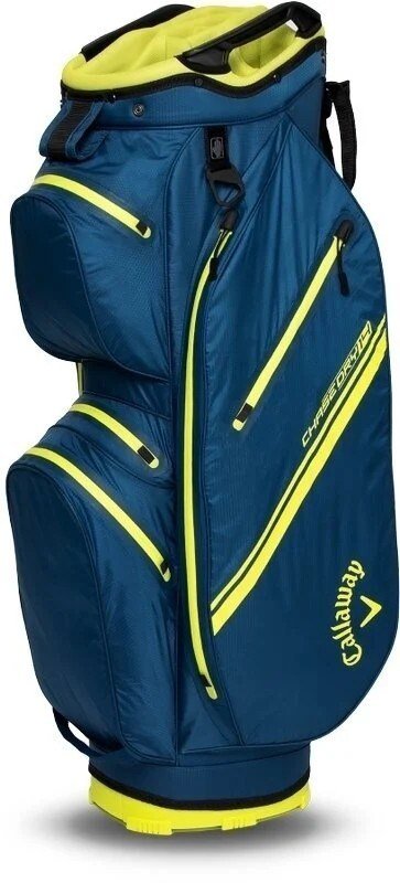 Callaway Chase Dry 14 cart bag, navy/flo/yellow