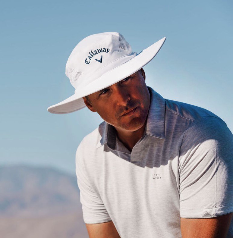 Callaway Sun men's hat, white/black