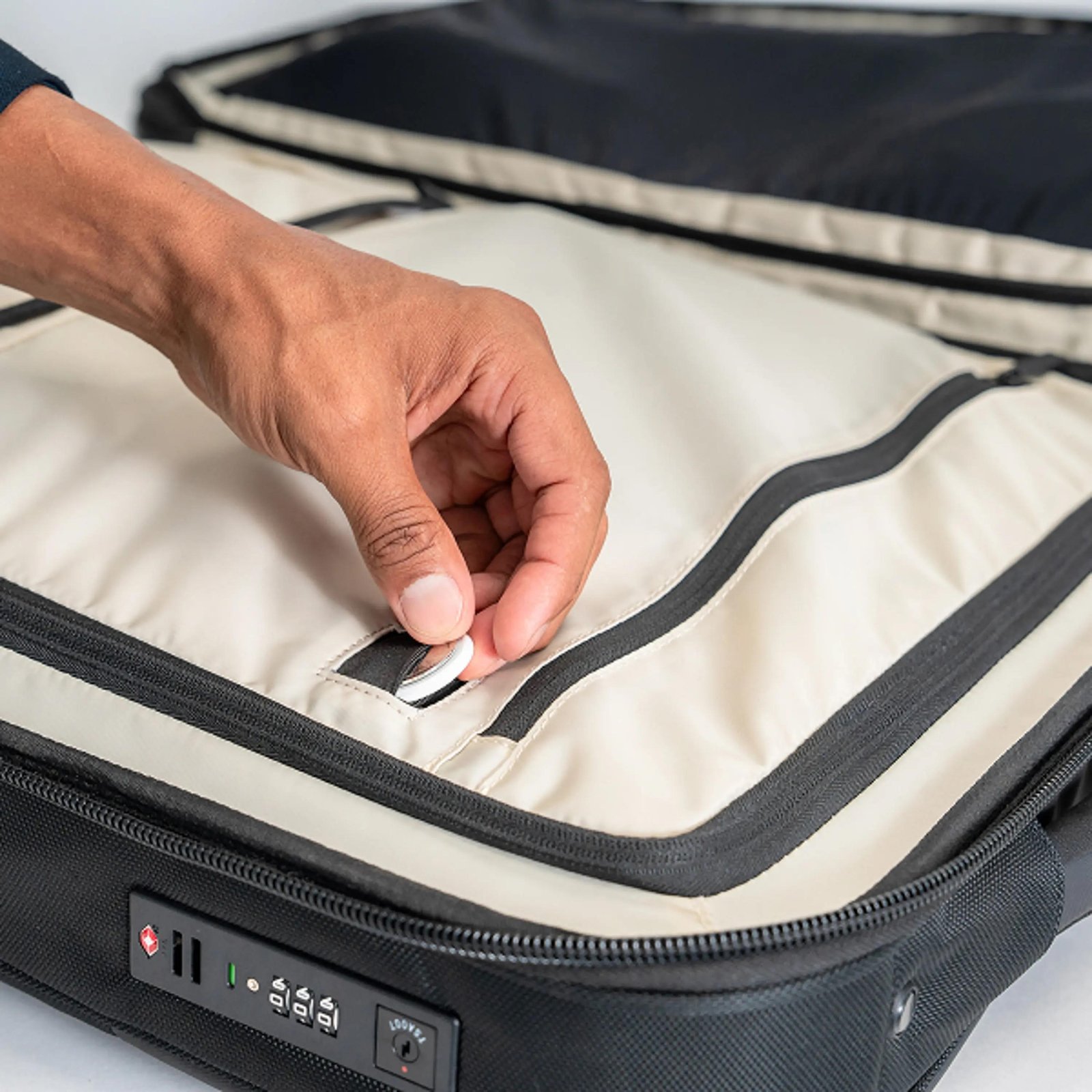 Ogio Pace Pro Hybrid Carry-on 34-36L bag, grey pinstripe
