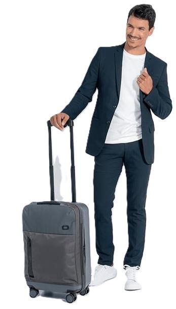 Ogio Pace Pro Hybrid Carry-on 34-36L bag, grey pinstripe