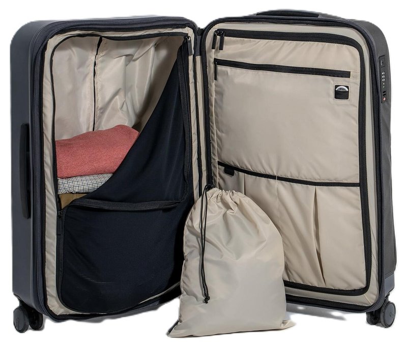 Ogio Pace Pro Hybrid Checked 72-74L travel bag, grey pinstripe