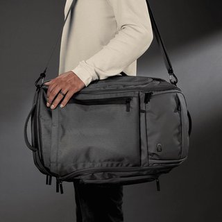 Ogio Pace Pro Max 45L Travel Pack bag, grey pinstripe