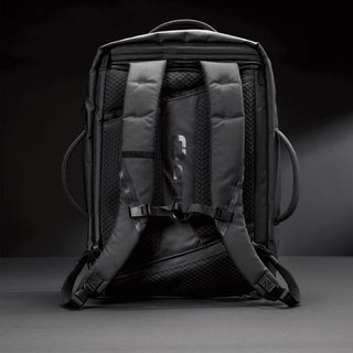 Ogio Pace Pro Max 45L Travel Pack bag, grey pinstripe