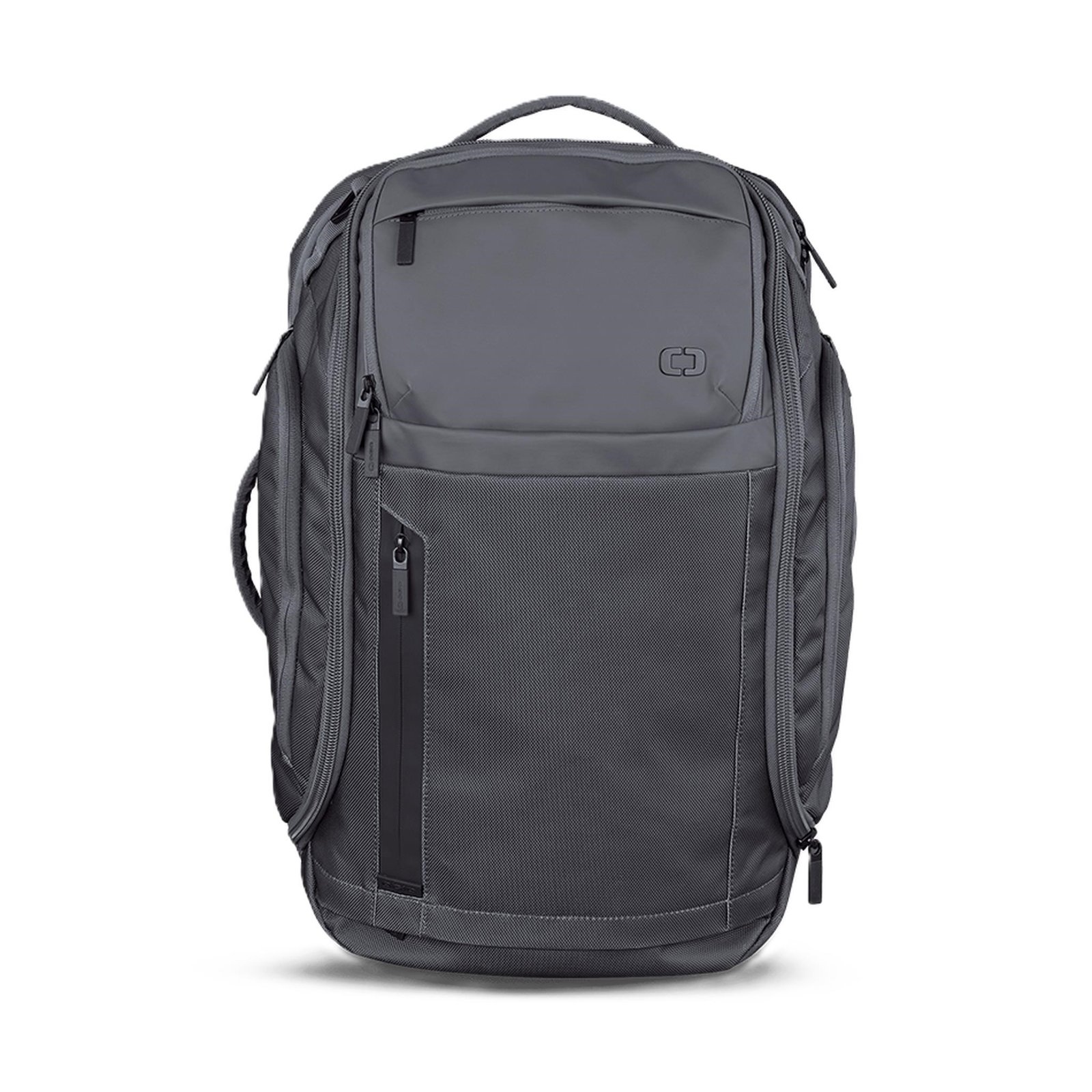Ogio Pace Pro Max 45L Travel Pack bag, grey pinstripe