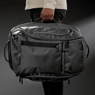 Ogio Pace Pro Max 45L Travel Pack bag, grey pinstripe