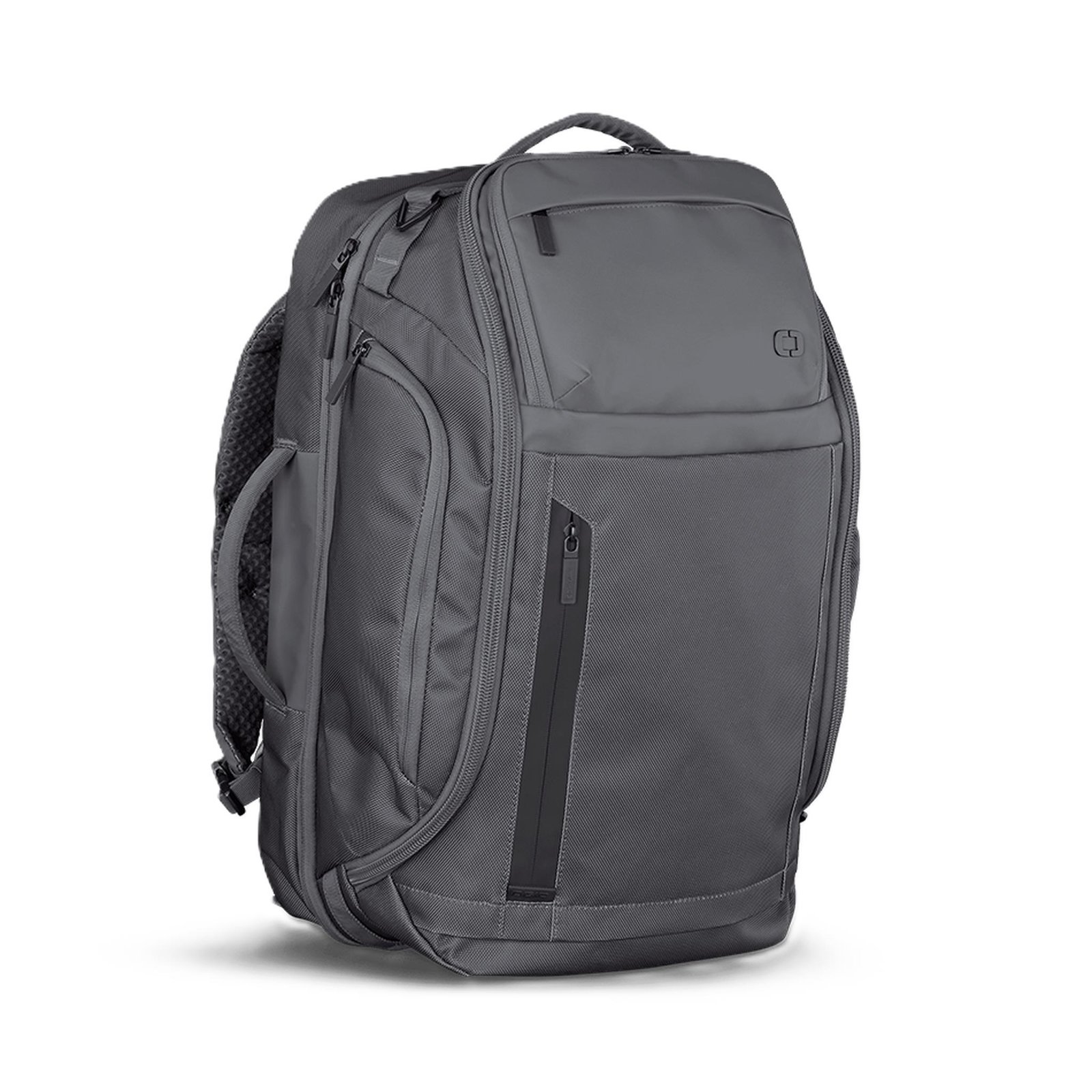 Ogio Pace Pro Max 45L Travel Pack bag, grey pinstripe