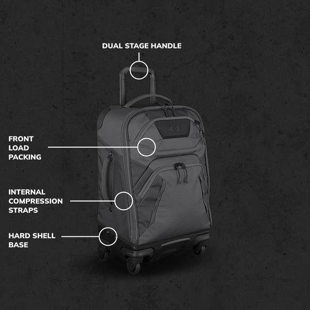 Ogio Renegade 22" 4-Wheel Travel Bag 33L titanium travel bag