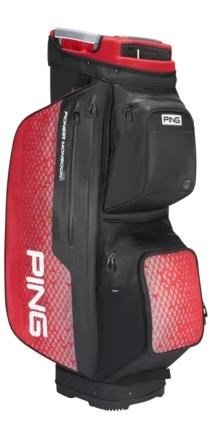 PING Pioneer Monsoon cart bag, black/red
