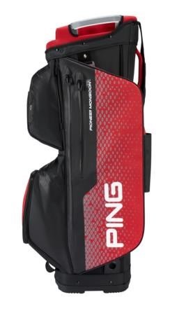 PING Pioneer Monsoon cart bag, black/red