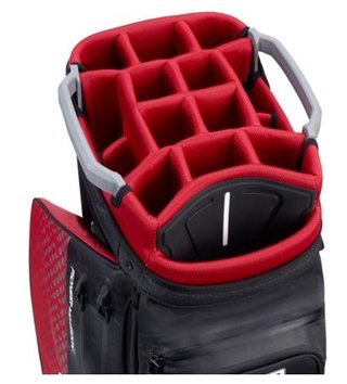 PING Pioneer Monsoon cart bag, black/red