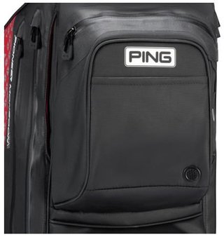 PING Pioneer Monsoon cart bag, black/red