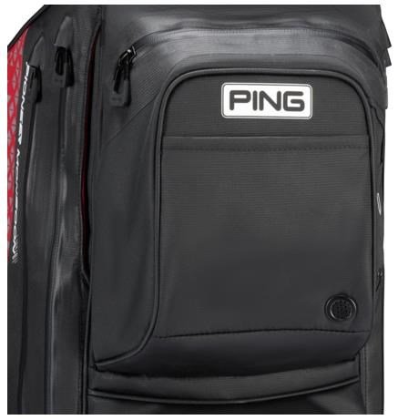 PING Pioneer Monsoon cart bag, black/red