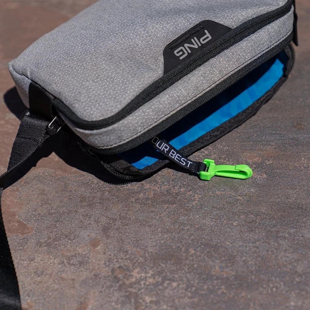 PING Ping Valuables Pouch bag, textured heather grey