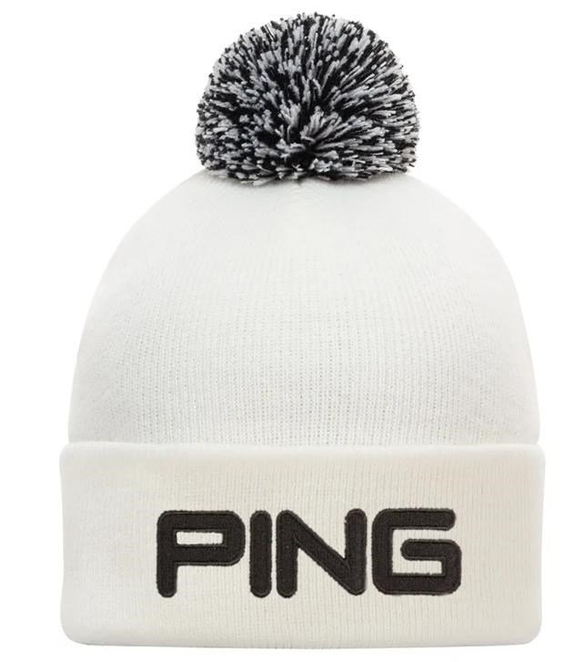 PING Classic Bobble winter hat, white