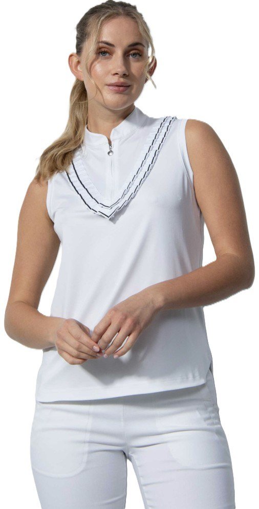 Daily Sports ISTRES Sleeveless women's polo, white