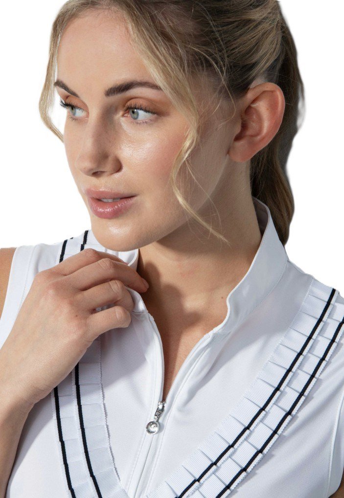 Daily Sports ISTRES Sleeveless women's polo, white