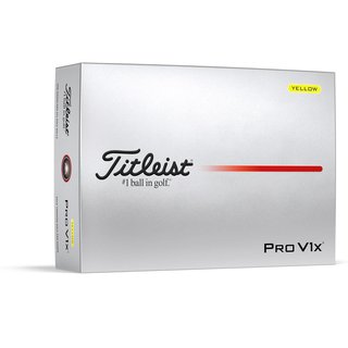 Titleist Pro V1x 2025 golf balls, yellow