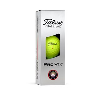 Titleist Pro V1x 2025 golf balls, yellow
