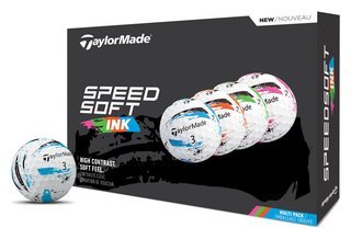 TaylorMade SpeedSoft Ink golf balls (12 balls), multi