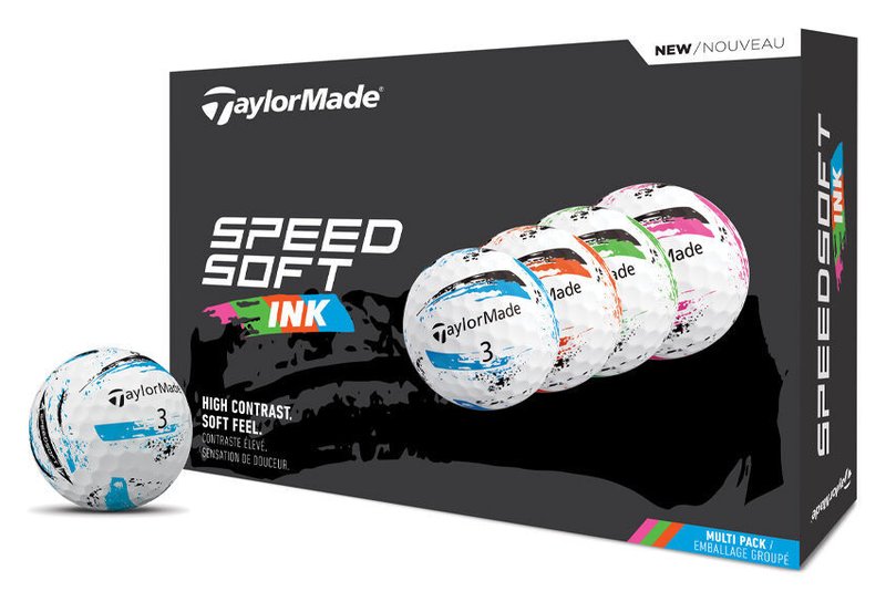 TaylorMade SpeedSoft Ink golf balls (12 balls), multi