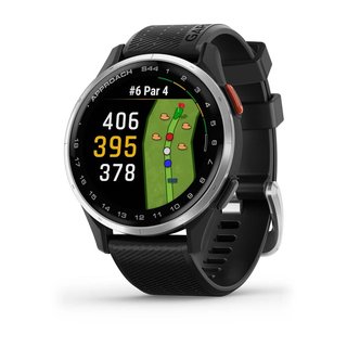 Garmin Approach S44 GPS Watch, black/silver aluminium