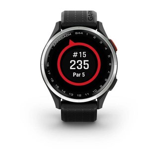 Garmin Approach S44 GPS Watch, black/silver aluminium