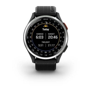 Garmin Approach S44 GPS Watch, black/silver aluminium