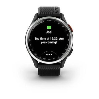 Garmin Approach S44 GPS Watch, black/silver aluminium