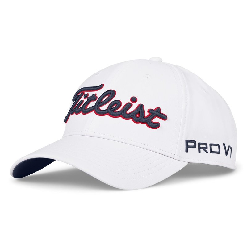 Titleist Tour Performance men's cap, white/navy/red