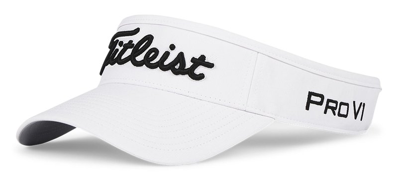 Titleist Tour Performance men's visor, white/black