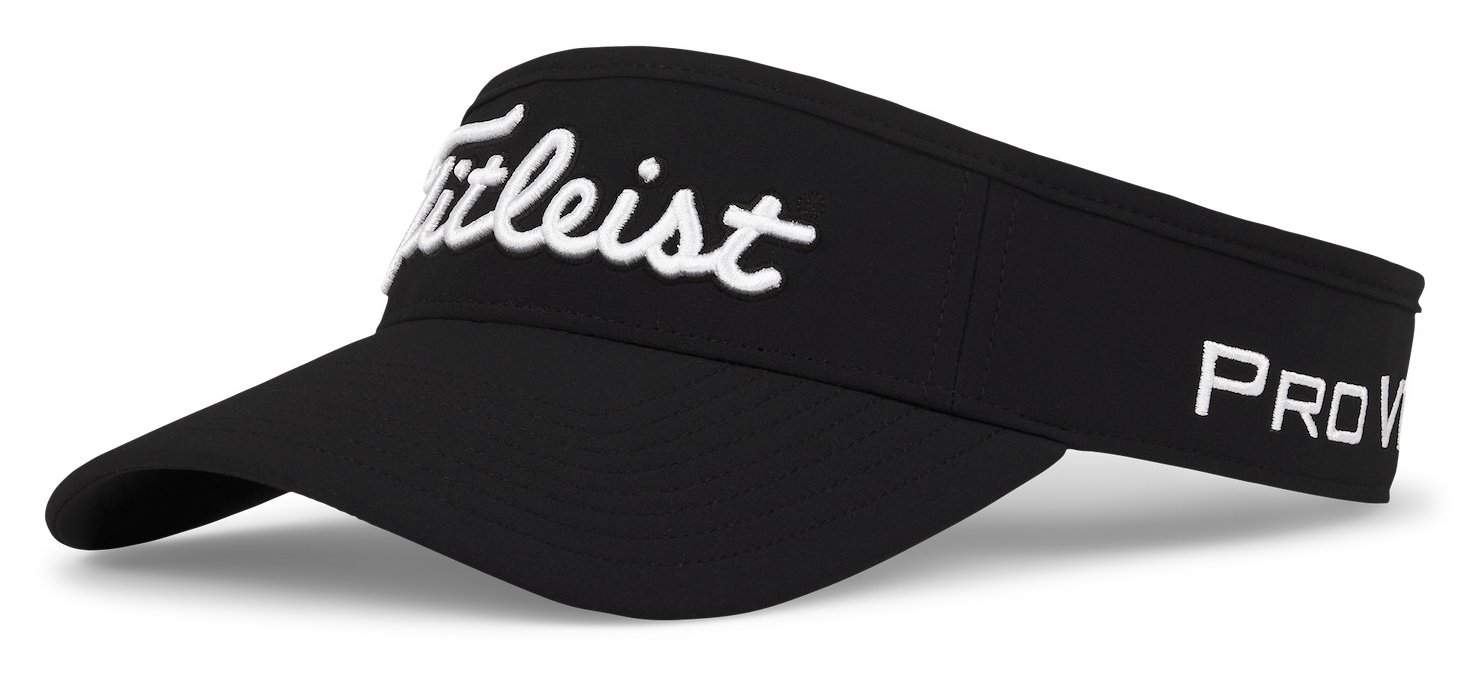 Titleist Tour Performance men's visor, black/white