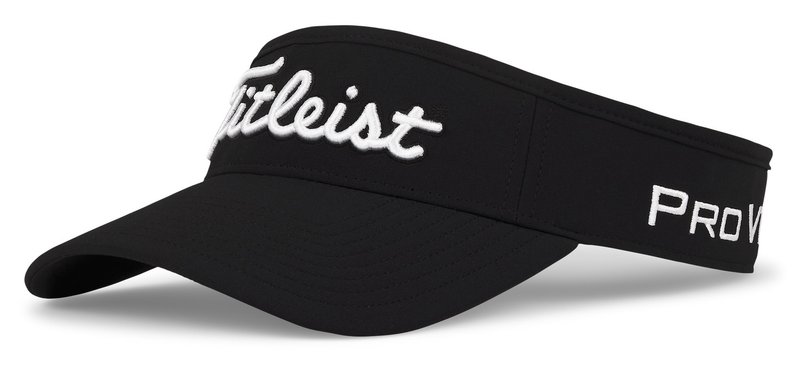Titleist Tour Performance men's visor, black/white