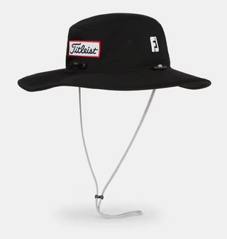Titleist Tour Aussie men's bucket hat, black/white