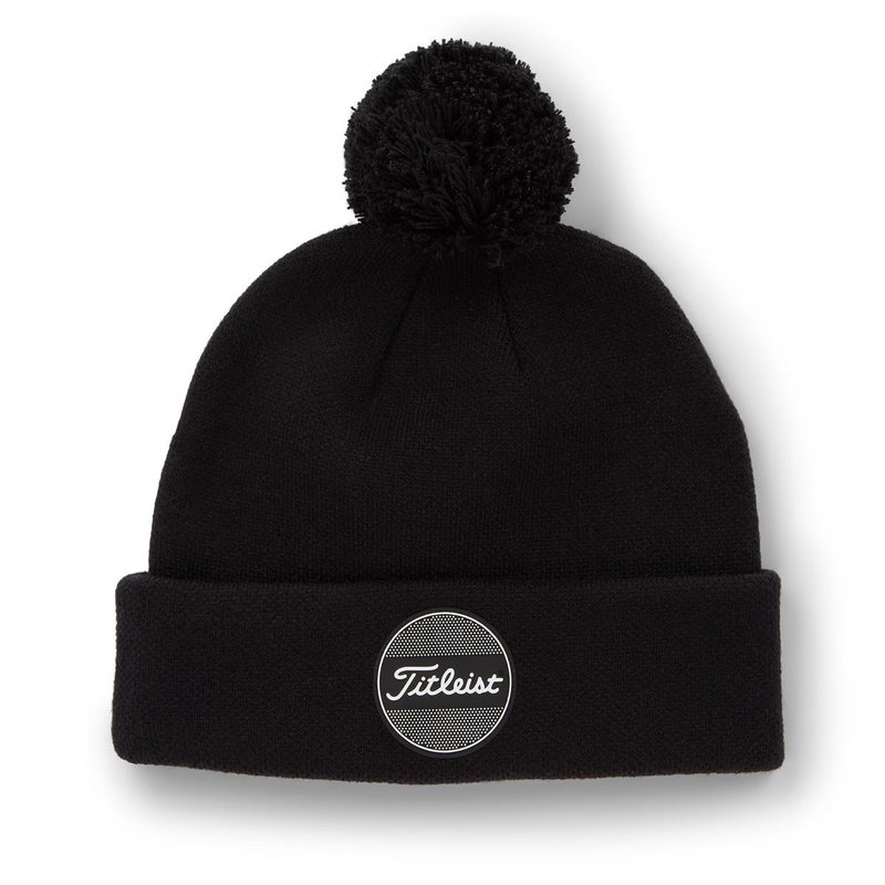 Titleist Boardwalk Pom Pom winter hat, black