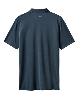 Travis Mathew Good Good Acropolis men's polo, mood indigo/vintage indigo