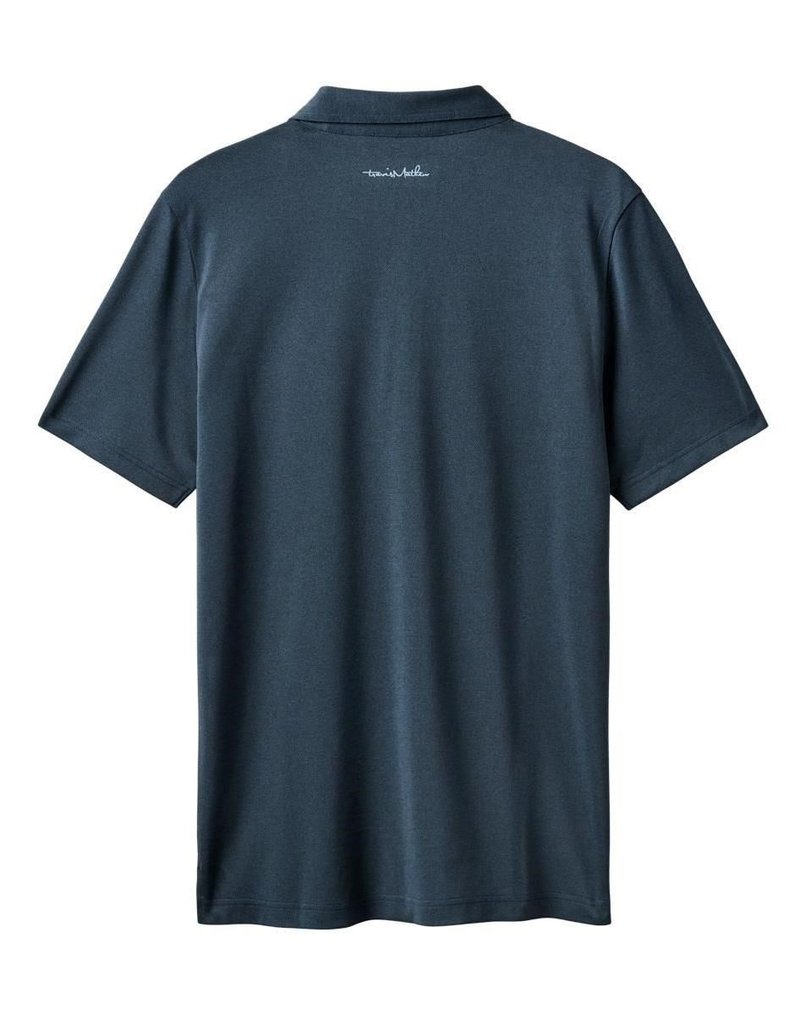 Travis Mathew Good Good Acropolis men's polo, mood indigo/vintage indigo