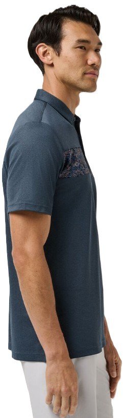 Travis Mathew Good Good Acropolis men's polo, mood indigo/vintage indigo