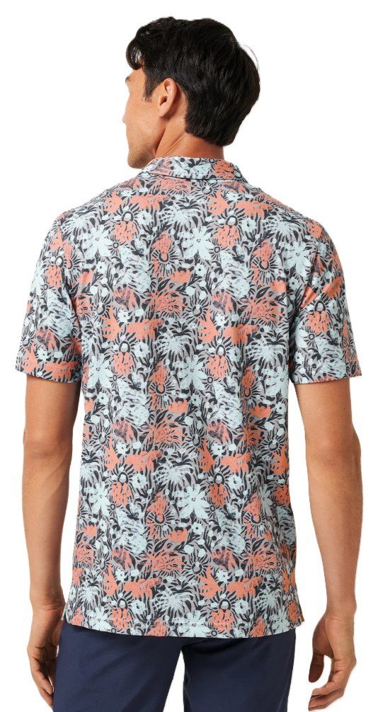 Travis Mathew Featherweight Sand men's polo, heather medium grey