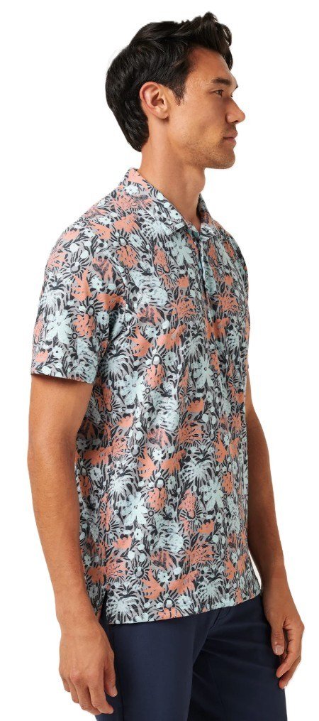 Travis Mathew Featherweight Sand men's polo, heather medium grey