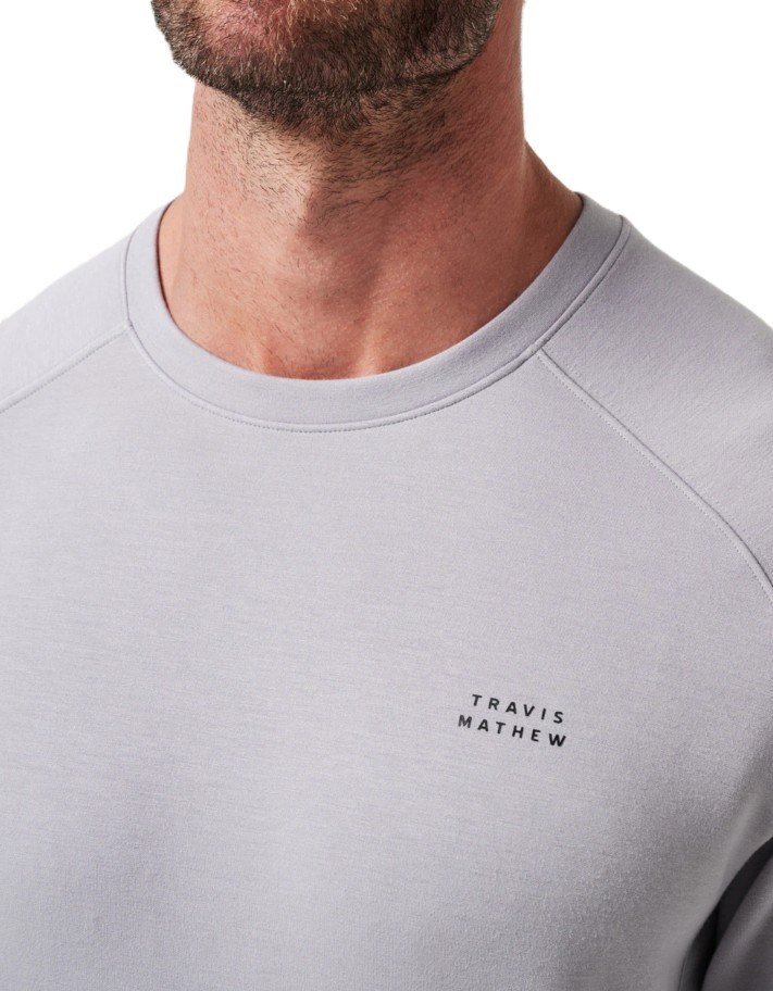 Travis Mathew Return Trip men's crew, sleet